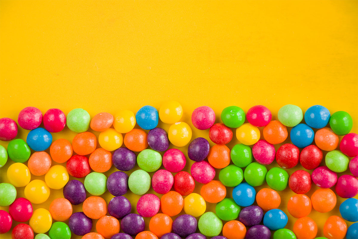 Starburst Jelly Beans on a yellow surface | Girl Meets Food