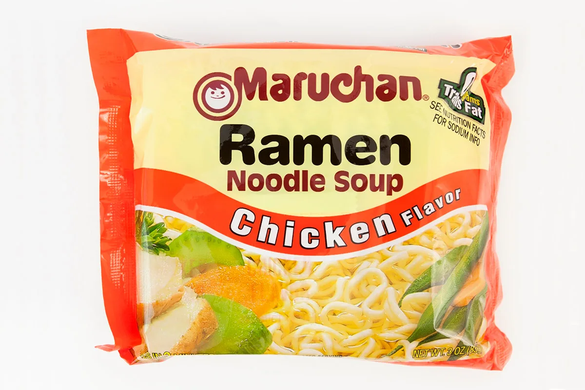Package of Maruchan ramen noodles | Girl Meets Food