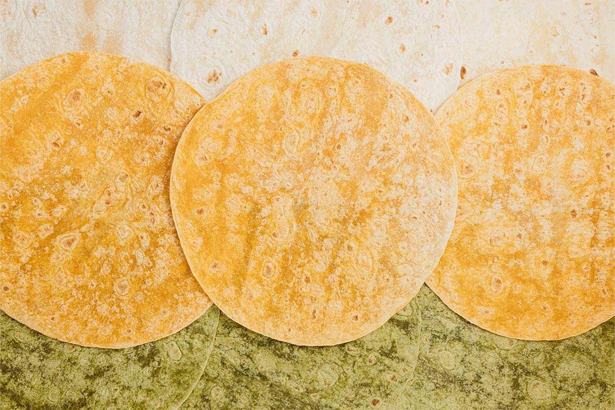 Three tortilla flavors on one image | Girl Meets Food