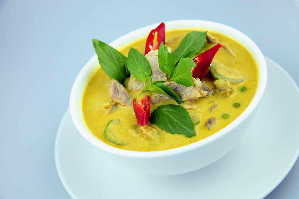 A bowl of Thai green curry | Girl Meets Food