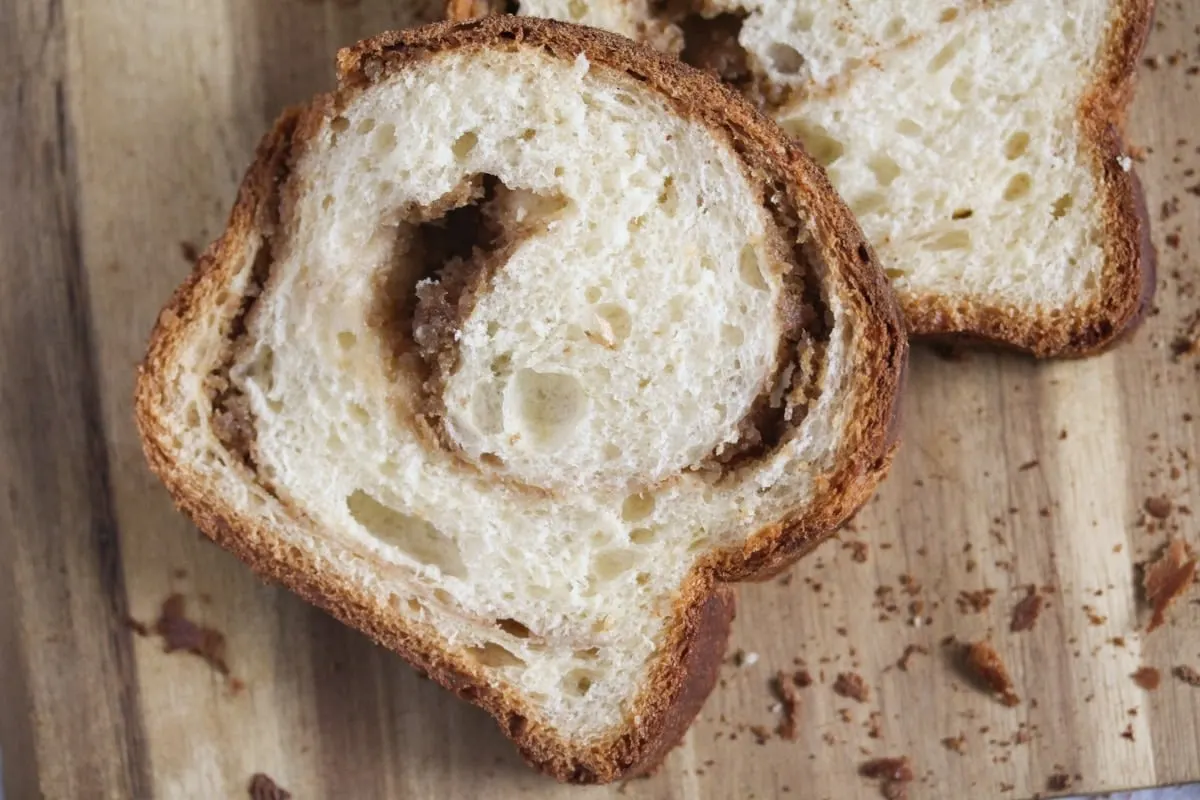 Sliced cozonac on a cutting board | Girl Meets Food