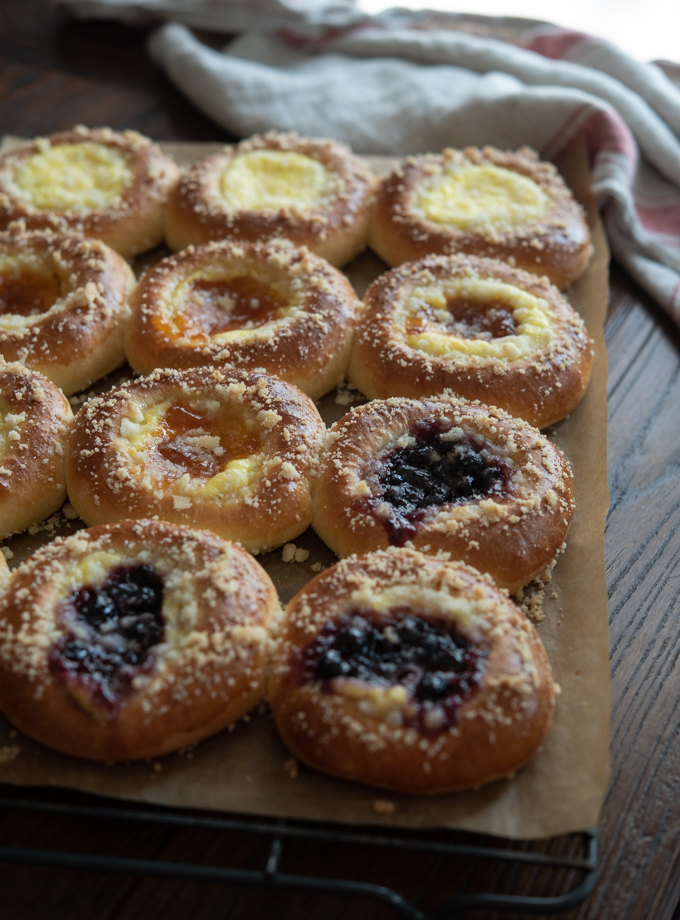 Czech Kolaches on the parchment paper | Girl Meets Food