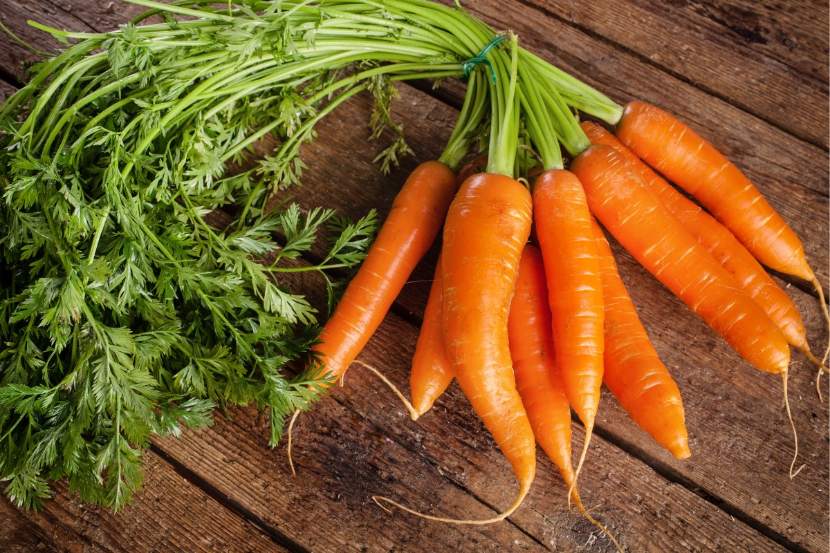 Bunch of fresh carrots on the table | Girl Meets Food